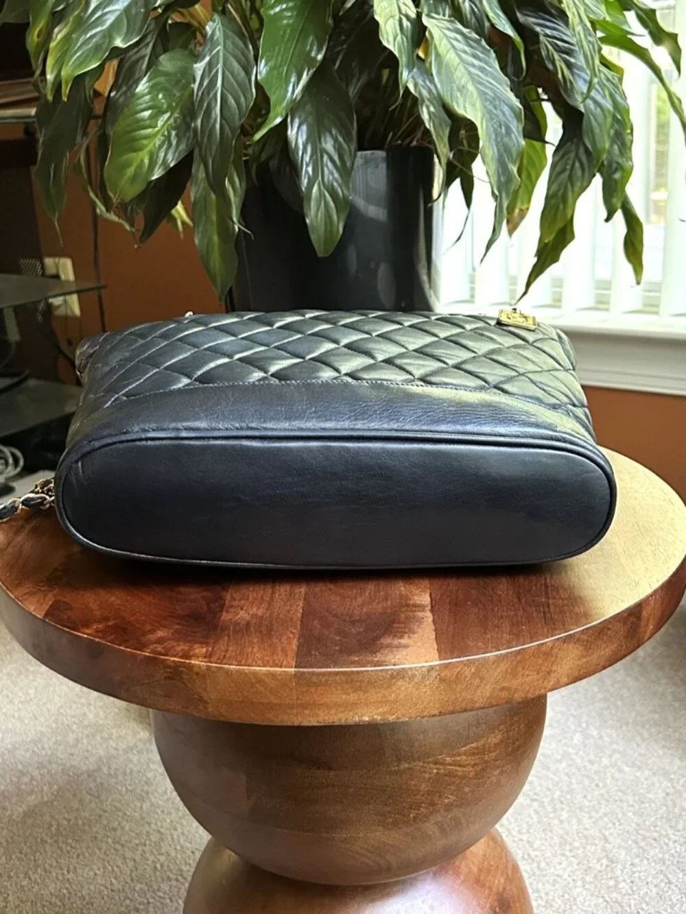 CHANEL Quilted Lambskin Shoulder Bag, Black - Picture 9 of 16